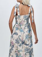 Rochie lungă cu imprimeu baroc - imagine 6