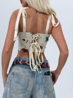 Top corset cu bretele - imagine 5