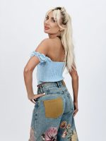Top corset cu dantelă - imagine 11