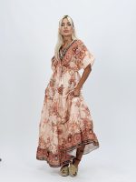 Rochie lungă cu imprimeu floral