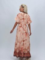 Rochie lungă cu imprimeu floral - imagine 6