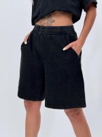 Pantalon 3/4 din bumbac cu ștrasuri - imagine 3