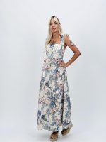 Rochie lungă cu imprimeu baroc - imagine 3