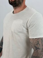Tricou din bumbac cu buzunar la piept - imagine 3