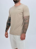 Tricou din bumbac cu buzunar la piept și nasture - imagine 6