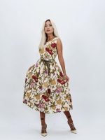 Rochie midi cu imprimeu floral - imagine 2