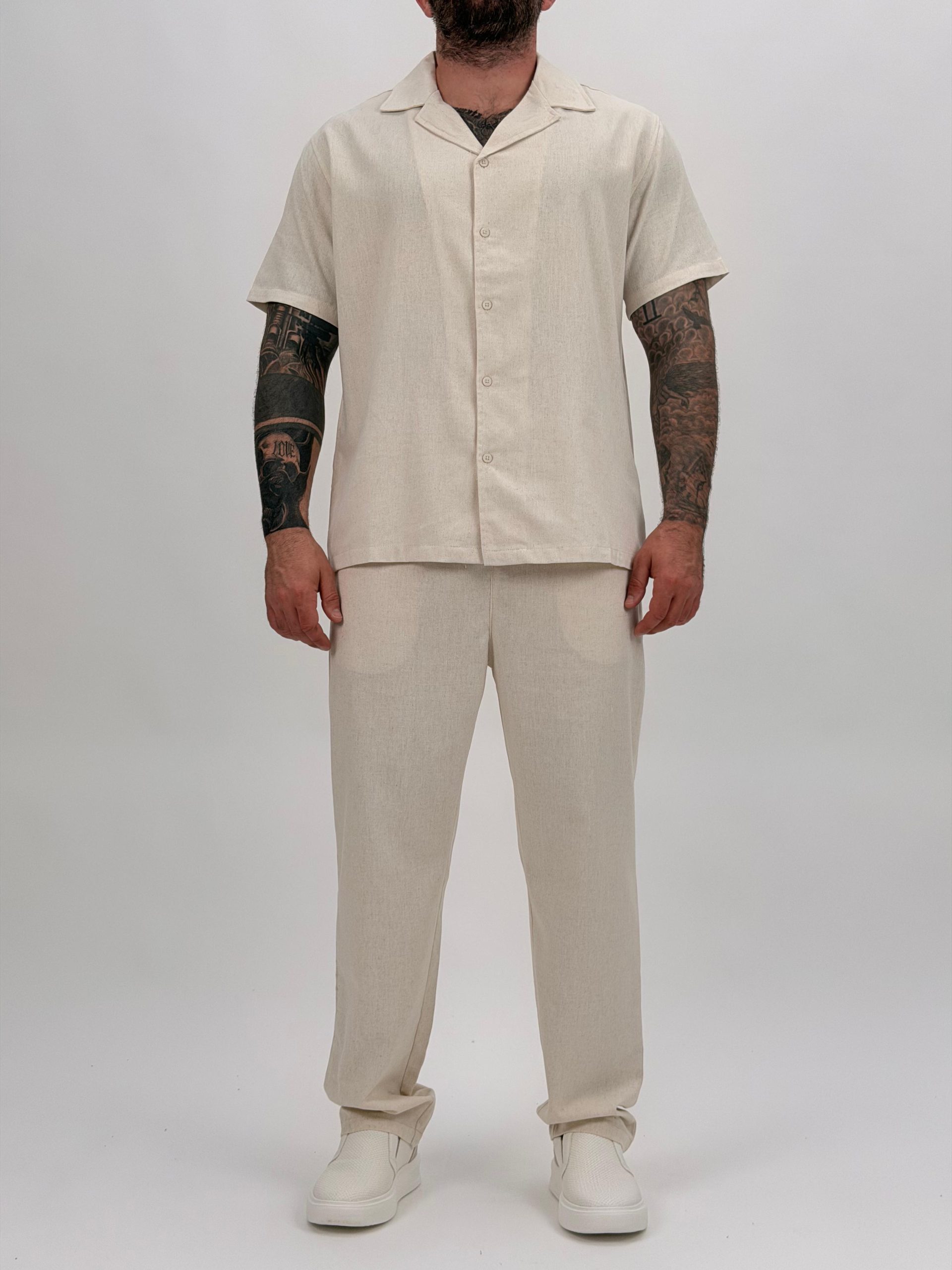25b5f77f-5bb7-4e8d-8cfb-db3db5128994 Pantalon din in cu șnur - imagine 1