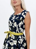 Rochie midi din bumbac cu imprimeu - imagine 8