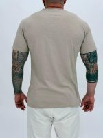 Tricou din bumbac cu buzunar la piept și nasture - imagine 7