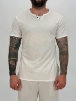 Tricou din bumbac cu 3 nasturi - imagine 2