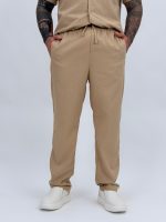 Pantalon din in cu șnur - imagine 12