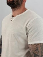 Tricou din bumbac cu 3 nasturi - imagine 3