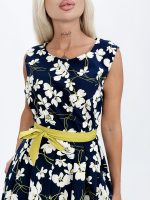 Rochie midi din bumbac cu imprimeu - imagine 9