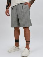 Pantalon 3/4 cu pense și dungi - imagine 9