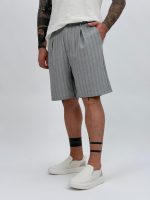 Pantalon 3/4 cu pense și dungi - imagine 8