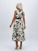Rochie midi din bumbac cu imprimeu floral și buzunare - imagine 6