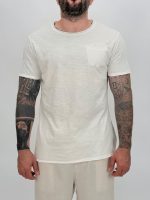 Tricou din bumbac cu buzunar la piept - imagine 2