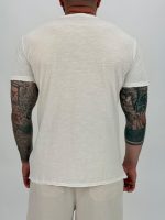 Tricou din bumbac cu 3 nasturi - imagine 4