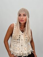Accesoriu de cap croșetat - imagine 6