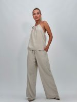 Set pantalon și top accesorizat - imagine 2