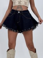 Jeans | Blug scurt cu franjuri - imagine 11