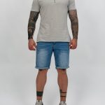 Jeans 3/4 albastru