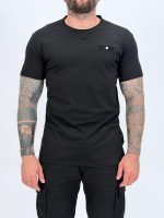 Tricou din bumbac cu buzunar la piept și nasture - imagine 8
