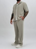 Pantalon rigat cu șnur - imagine 9