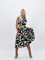 Rochie midi din bumbac cu imprimeu - imagine 7