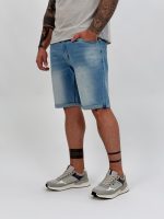 Jeans 3/4 cu efect prespălat - imagine 4