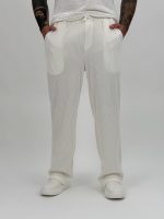 Pantalon rigat cu șnur - imagine 2