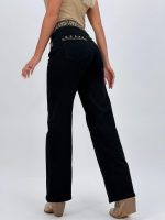 Jeans | Blug wide leg cu broderie - imagine 16