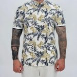 Tricou polo tunică cu imprimeu
