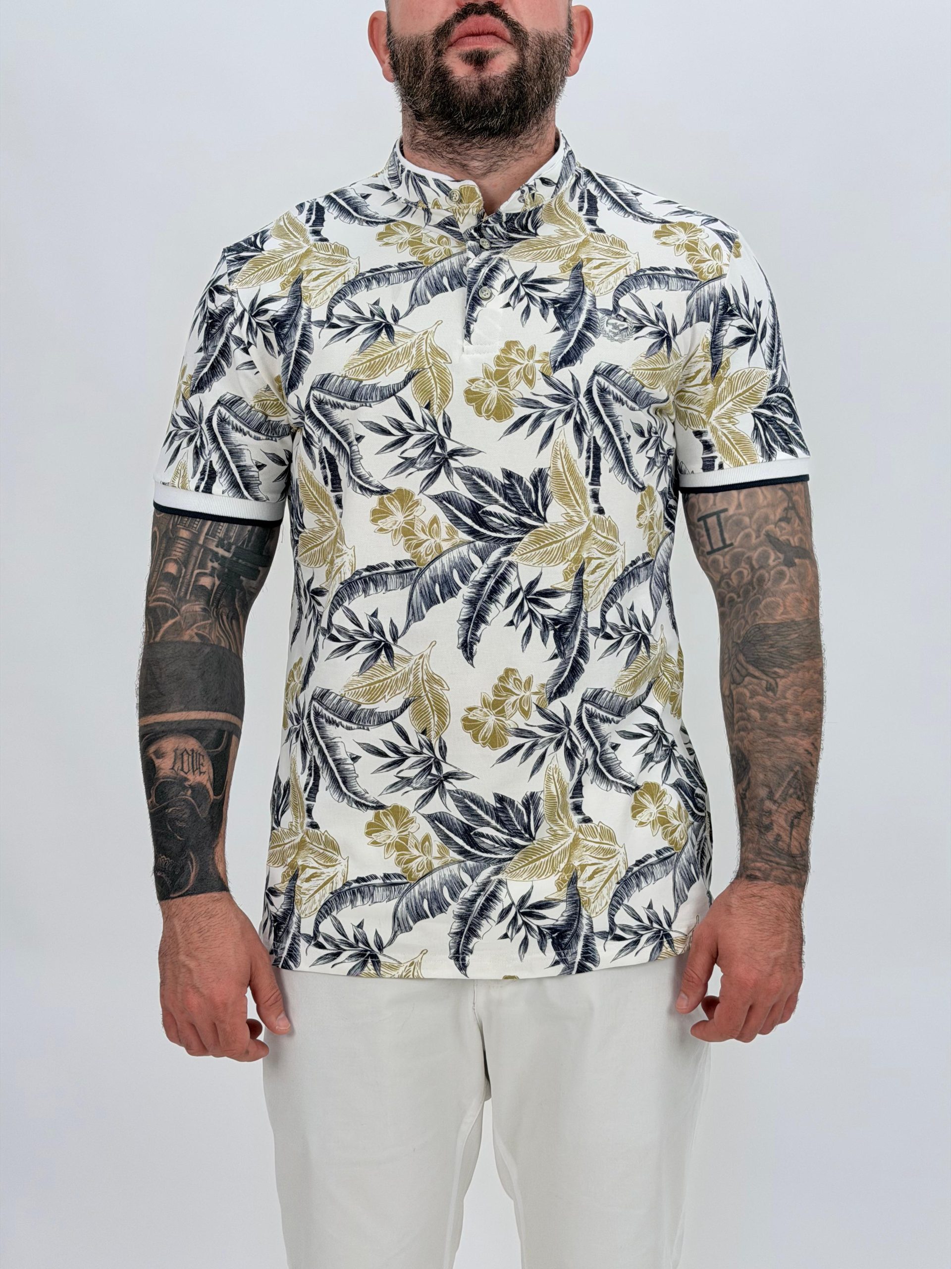 ccc8e6f9-685d-4460-b4fc-cc29b3be147c Tricou polo tunică cu imprimeu - imagine 1