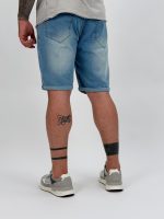 Jeans 3/4 cu efect prespălat - imagine 5