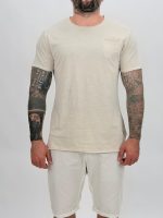 Tricou din bumbac cu buzunar la piept - imagine 5