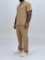 Pantalon din in cu șnur - imagine 9