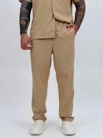 Pantalon din in cu șnur - imagine 10
