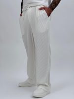 Pantalon rigat cu șnur - imagine 3