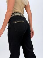 Jeans | Blug wide leg cu broderie - imagine 15