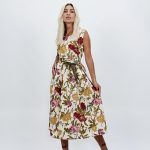 Rochie midi cu imprimeu floral