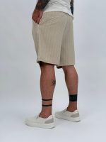 Pantalon 3/4 cu pense și dungi - imagine 4