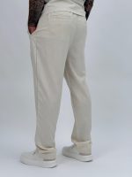Pantalon din in cu șnur - imagine 7