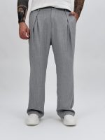 Pantalon cu pense și dungi - imagine 6