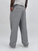 Pantalon cu pense și dungi - imagine 8