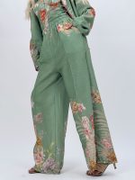 Pantalon cu imprimeu floral - imagine 7