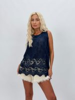 Top din bumbac cu broderie - imagine 22