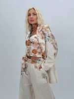 Sacou cu imprimeu floral - imagine 2