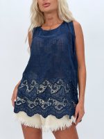 Top din bumbac cu broderie - imagine 23