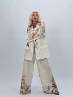 Sacou cu imprimeu floral - imagine 3